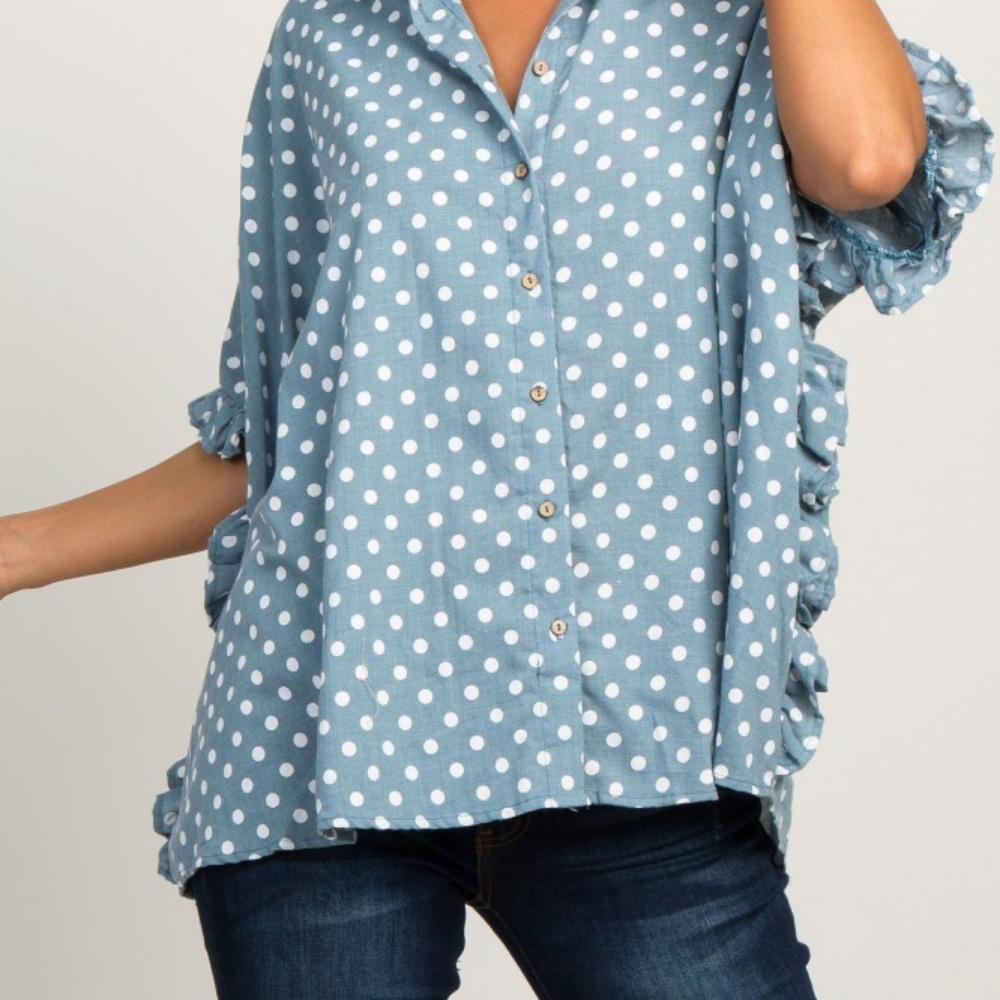 Pinkblush Polka Dot Top